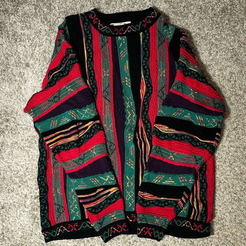 Norm Thompson Multicolor Striped Sweater